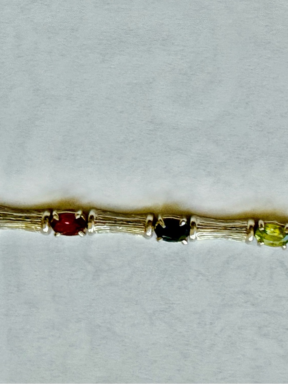Sterling Silver Multi-Gemstone Bracelet with Lobster Clasp gorgeous